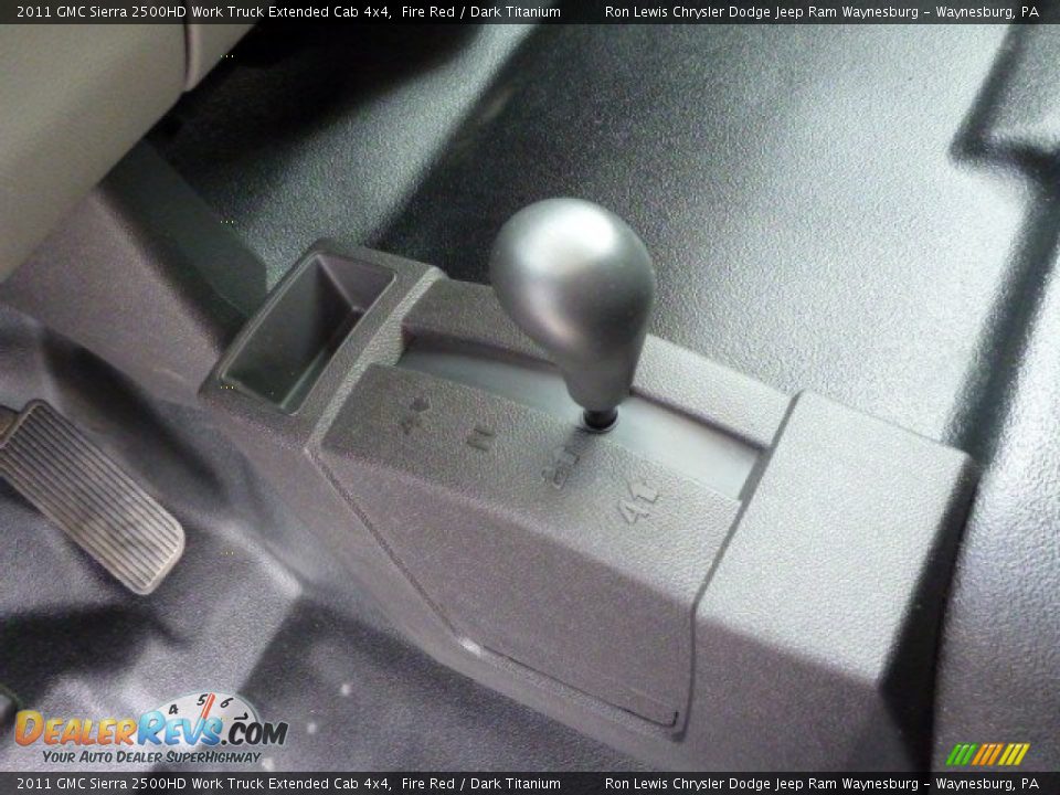 2011 GMC Sierra 2500HD Work Truck Extended Cab 4x4 Fire Red / Dark Titanium Photo #17