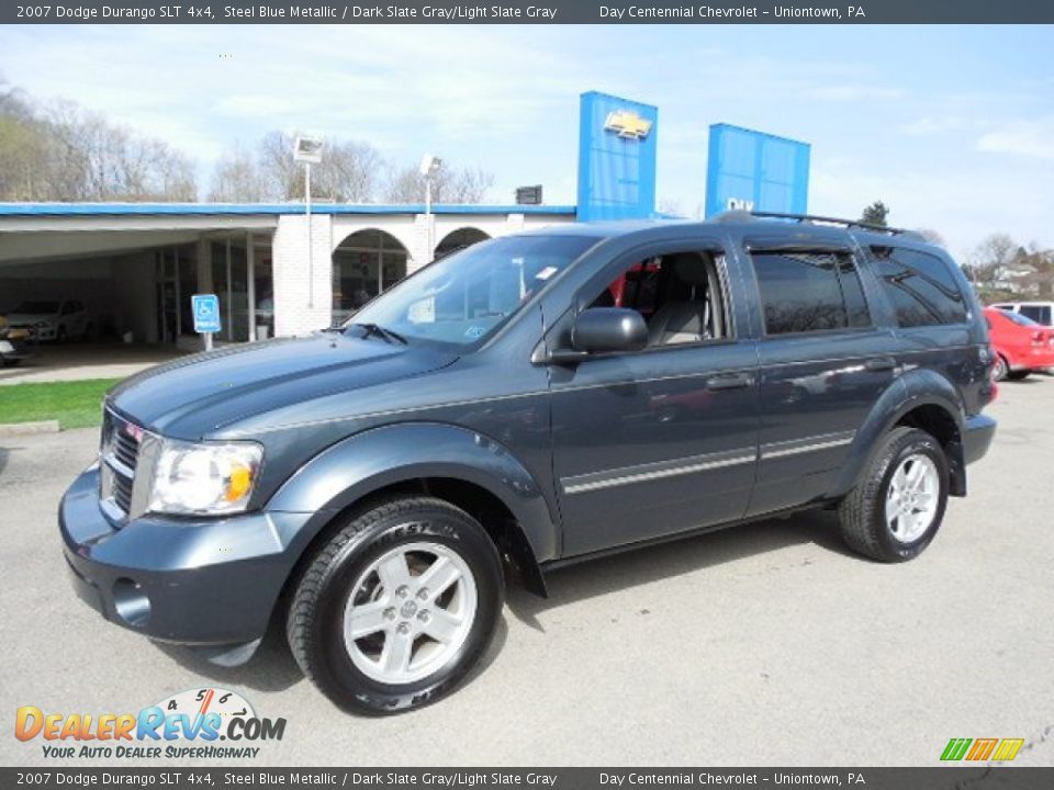 2007 Dodge Durango SLT 4x4 Steel Blue Metallic / Dark Slate Gray/Light Slate Gray Photo #1