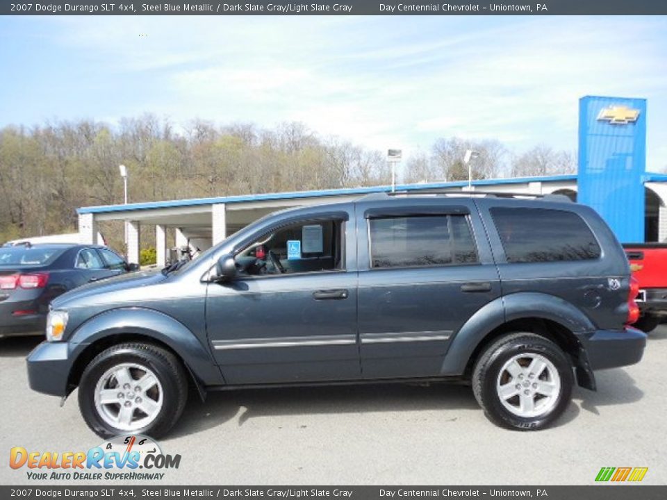 2007 Dodge Durango SLT 4x4 Steel Blue Metallic / Dark Slate Gray/Light Slate Gray Photo #2