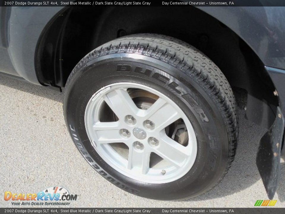 2007 Dodge Durango SLT 4x4 Steel Blue Metallic / Dark Slate Gray/Light Slate Gray Photo #3