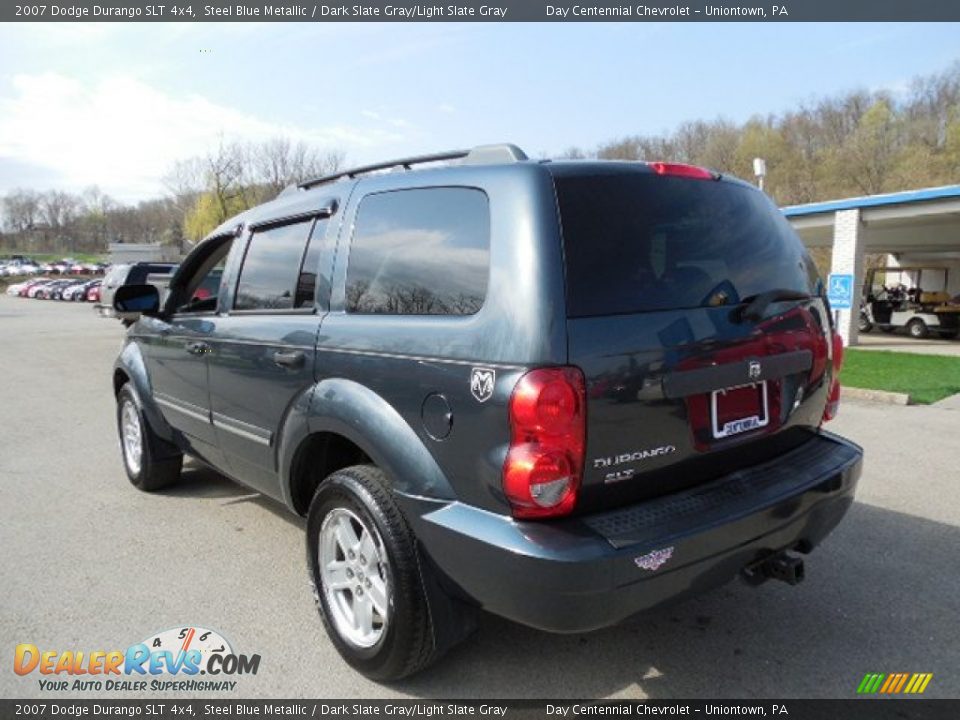 2007 Dodge Durango SLT 4x4 Steel Blue Metallic / Dark Slate Gray/Light Slate Gray Photo #4