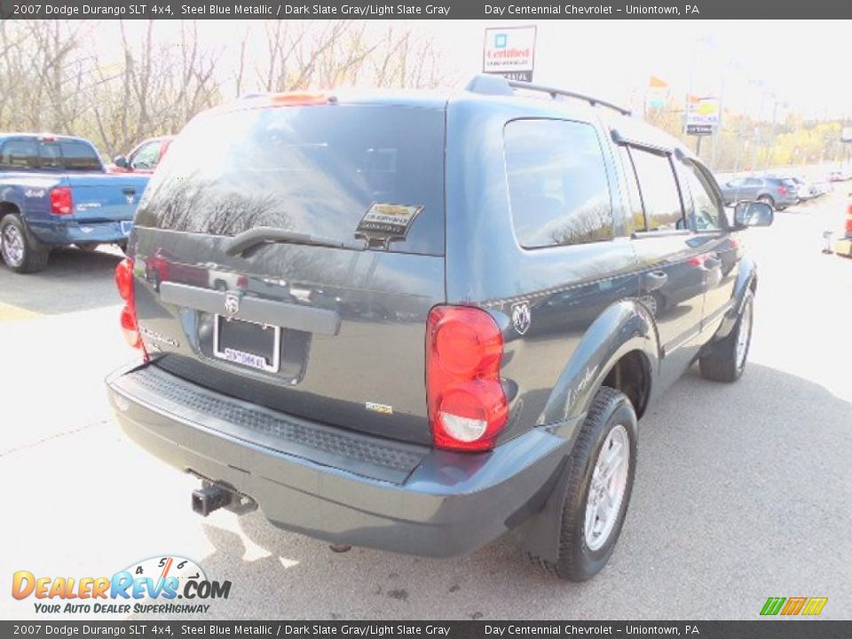 2007 Dodge Durango SLT 4x4 Steel Blue Metallic / Dark Slate Gray/Light Slate Gray Photo #6