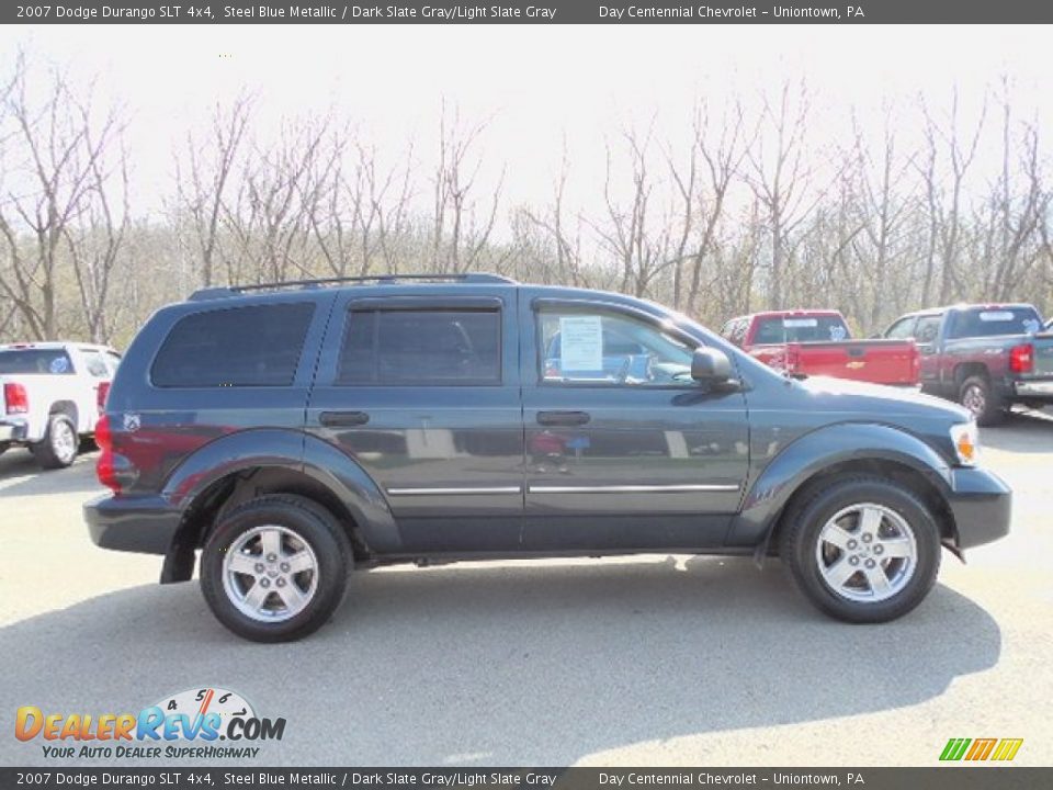 2007 Dodge Durango SLT 4x4 Steel Blue Metallic / Dark Slate Gray/Light Slate Gray Photo #7
