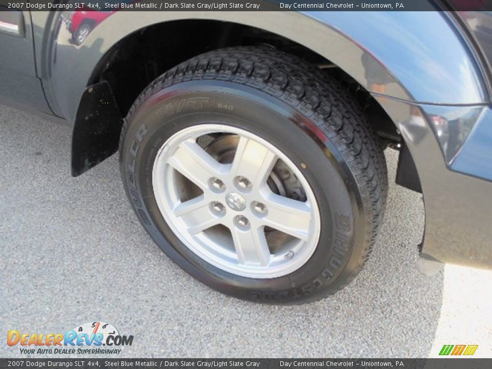 2007 Dodge Durango SLT 4x4 Steel Blue Metallic / Dark Slate Gray/Light Slate Gray Photo #8
