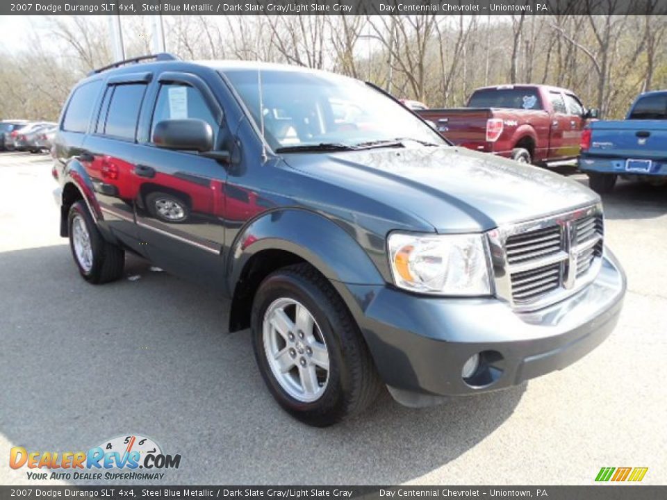 2007 Dodge Durango SLT 4x4 Steel Blue Metallic / Dark Slate Gray/Light Slate Gray Photo #9