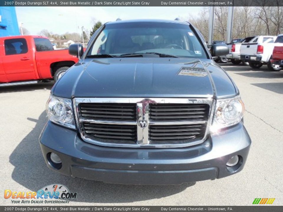 2007 Dodge Durango SLT 4x4 Steel Blue Metallic / Dark Slate Gray/Light Slate Gray Photo #10