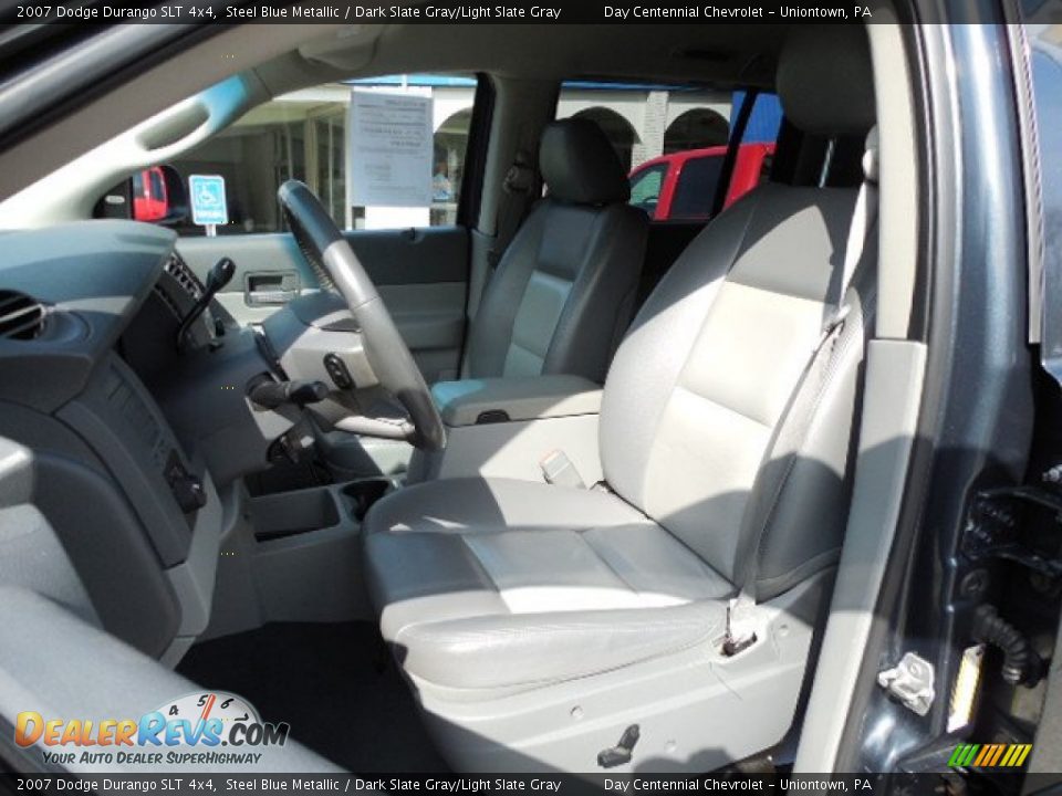2007 Dodge Durango SLT 4x4 Steel Blue Metallic / Dark Slate Gray/Light Slate Gray Photo #12