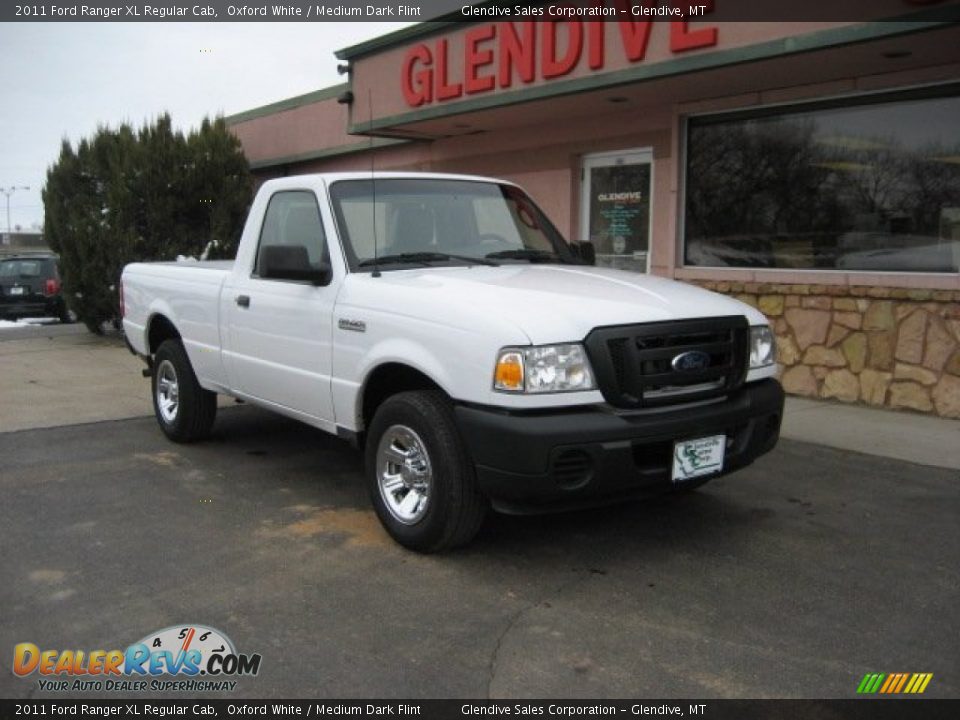 2011 Ford Ranger XL Regular Cab Oxford White / Medium Dark Flint Photo #4