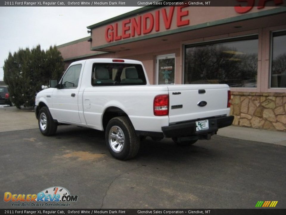 2011 Ford Ranger XL Regular Cab Oxford White / Medium Dark Flint Photo #5