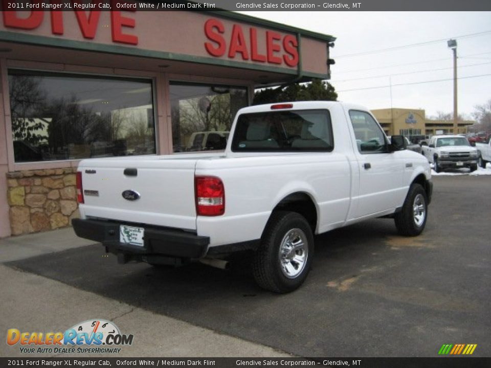 2011 Ford Ranger XL Regular Cab Oxford White / Medium Dark Flint Photo #6