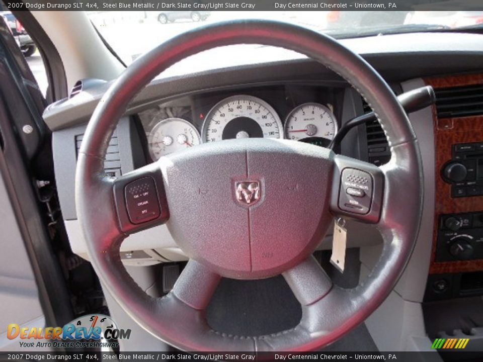 2007 Dodge Durango SLT 4x4 Steel Blue Metallic / Dark Slate Gray/Light Slate Gray Photo #15