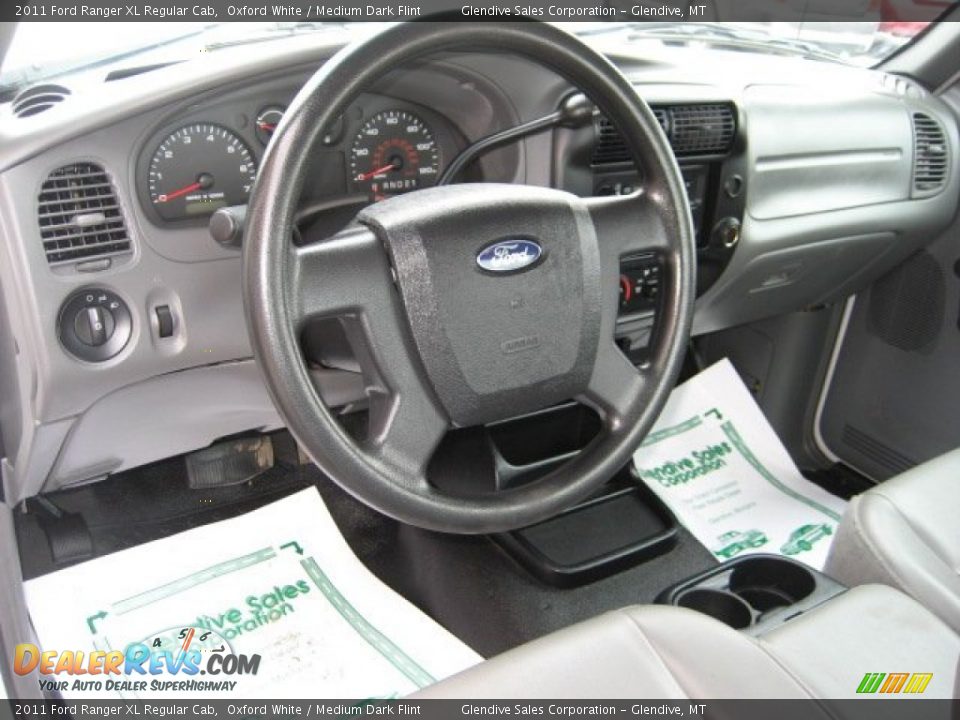 2011 Ford Ranger XL Regular Cab Oxford White / Medium Dark Flint Photo #7