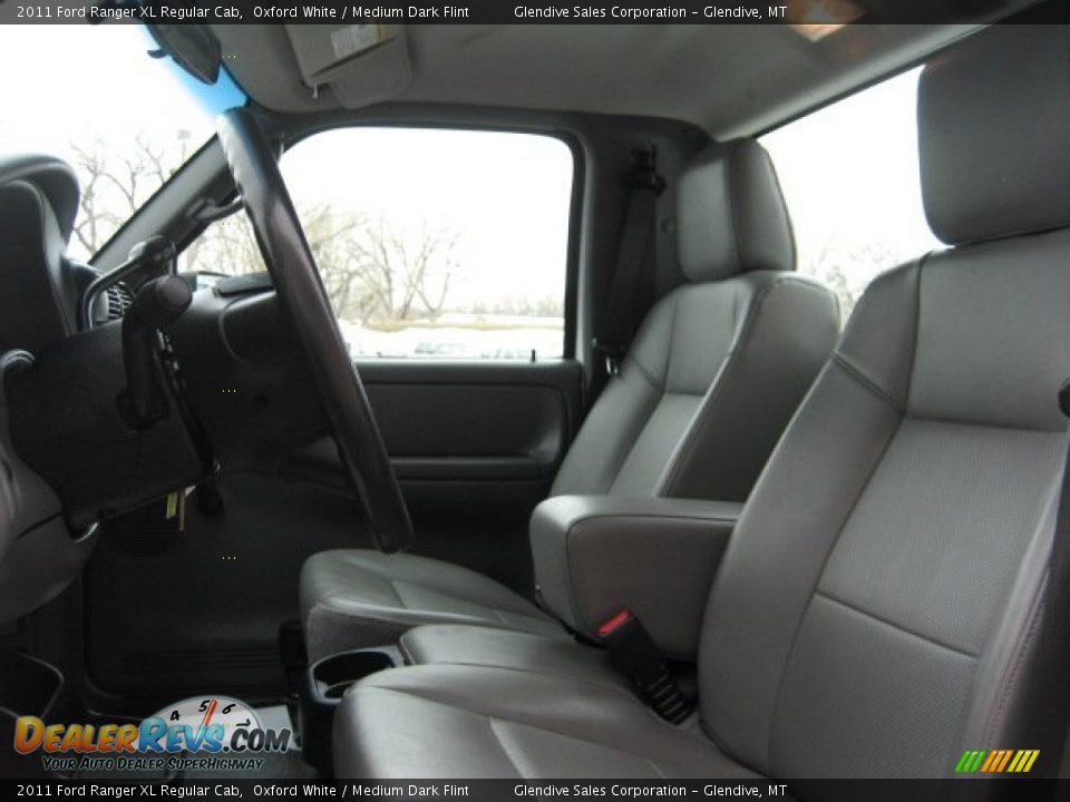2011 Ford Ranger XL Regular Cab Oxford White / Medium Dark Flint Photo #8
