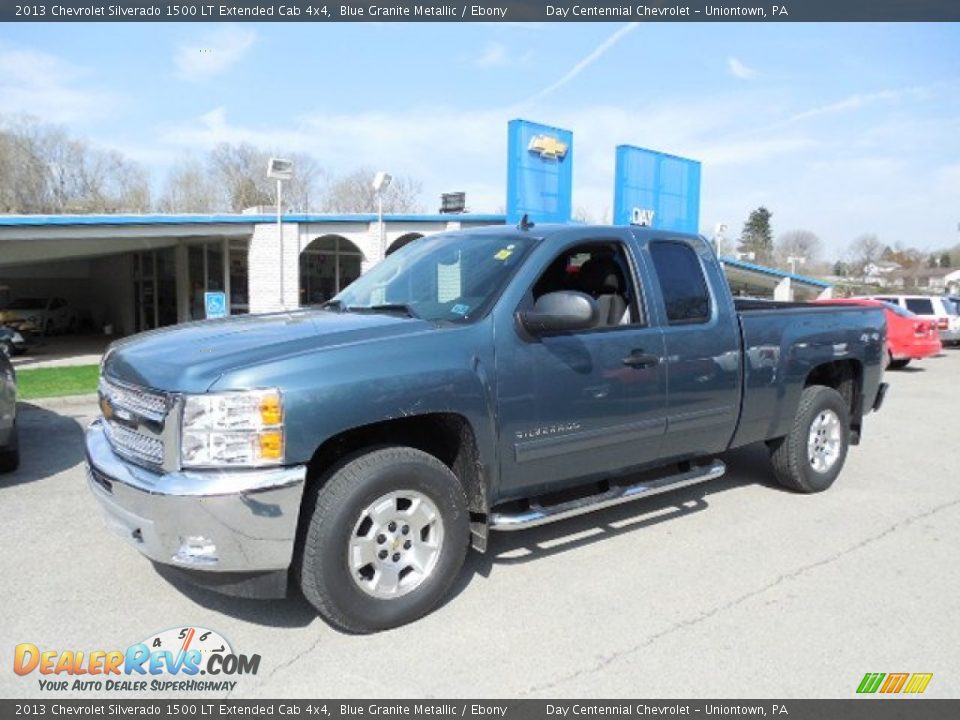 2013 Chevrolet Silverado 1500 LT Extended Cab 4x4 Blue Granite Metallic / Ebony Photo #1