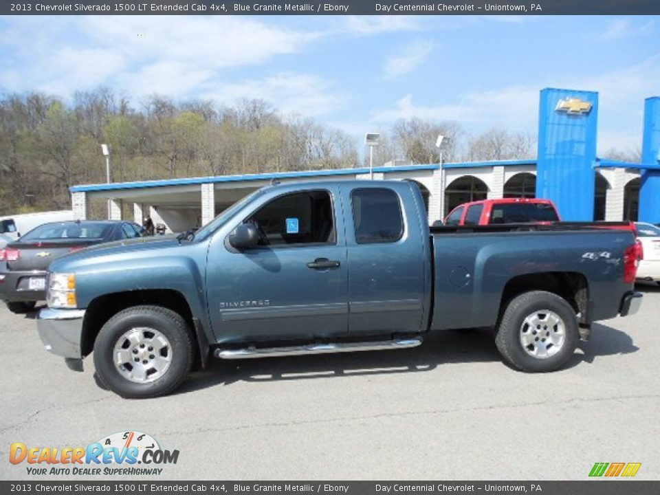 2013 Chevrolet Silverado 1500 LT Extended Cab 4x4 Blue Granite Metallic / Ebony Photo #2