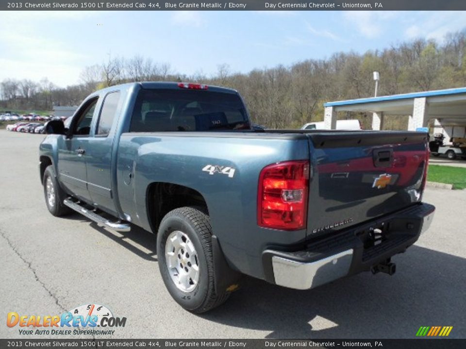 2013 Chevrolet Silverado 1500 LT Extended Cab 4x4 Blue Granite Metallic / Ebony Photo #4