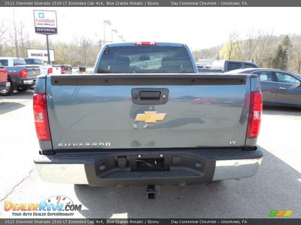 2013 Chevrolet Silverado 1500 LT Extended Cab 4x4 Blue Granite Metallic / Ebony Photo #5
