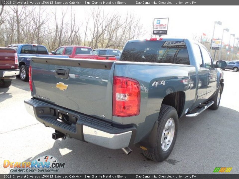 2013 Chevrolet Silverado 1500 LT Extended Cab 4x4 Blue Granite Metallic / Ebony Photo #7
