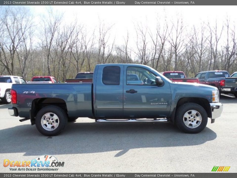 2013 Chevrolet Silverado 1500 LT Extended Cab 4x4 Blue Granite Metallic / Ebony Photo #8