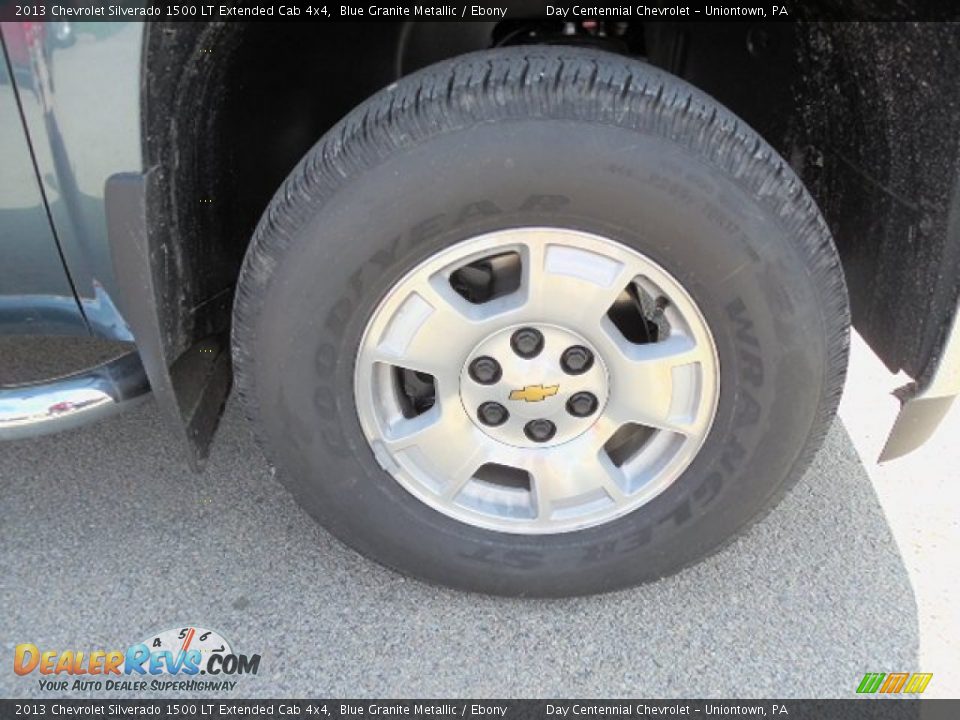 2013 Chevrolet Silverado 1500 LT Extended Cab 4x4 Blue Granite Metallic / Ebony Photo #9