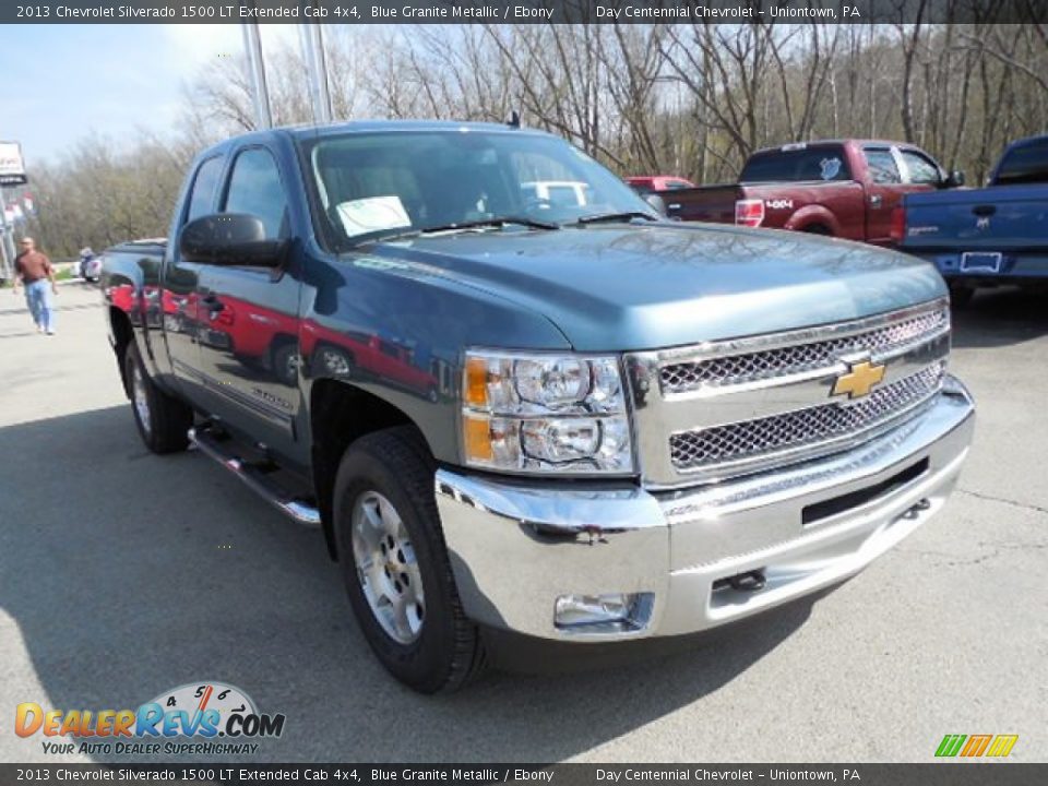 2013 Chevrolet Silverado 1500 LT Extended Cab 4x4 Blue Granite Metallic / Ebony Photo #10