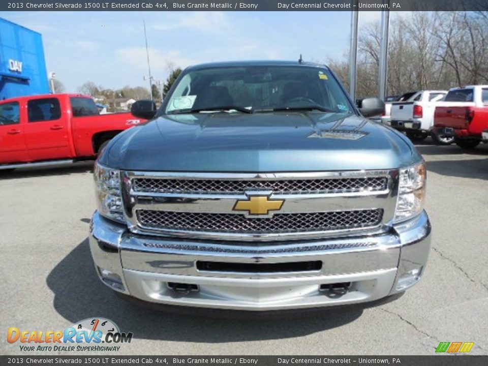 2013 Chevrolet Silverado 1500 LT Extended Cab 4x4 Blue Granite Metallic / Ebony Photo #11