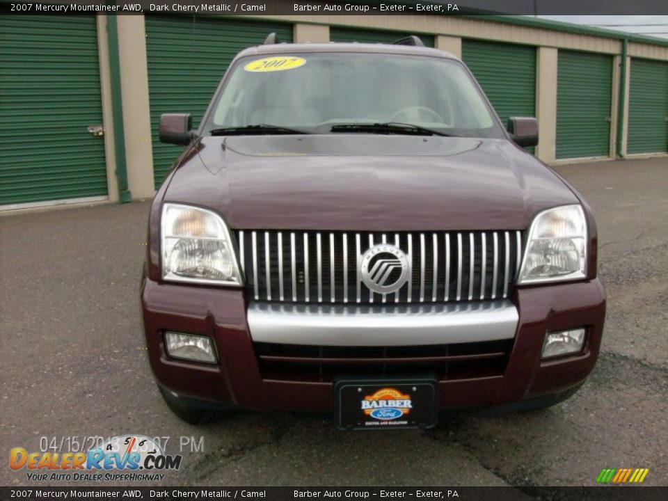 2007 Mercury Mountaineer AWD Dark Cherry Metallic / Camel Photo #2