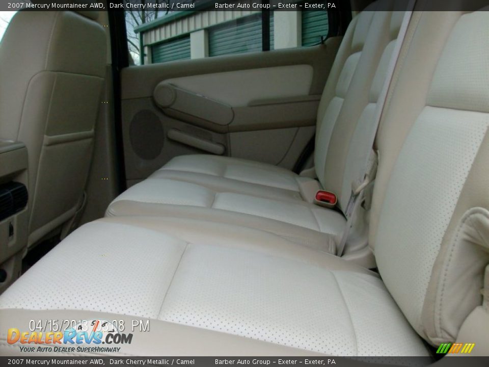 2007 Mercury Mountaineer AWD Dark Cherry Metallic / Camel Photo #9