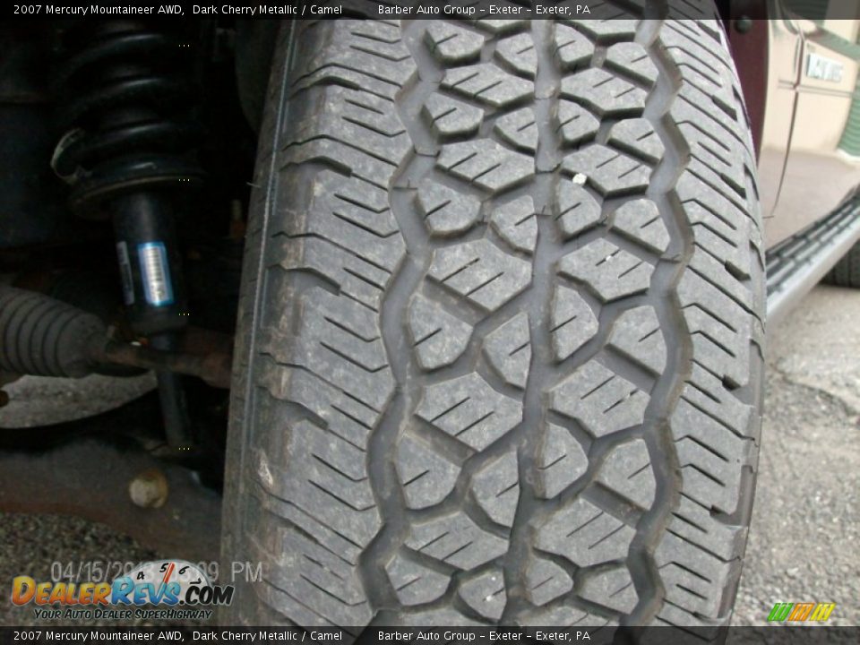 2007 Mercury Mountaineer AWD Dark Cherry Metallic / Camel Photo #12