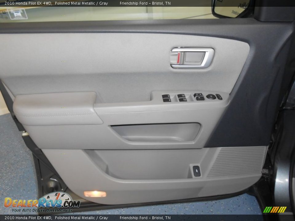 2010 Honda Pilot EX 4WD Polished Metal Metallic / Gray Photo #13