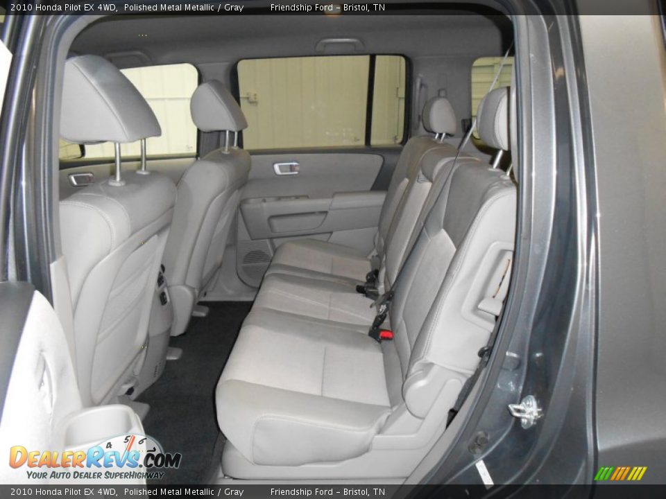2010 Honda Pilot EX 4WD Polished Metal Metallic / Gray Photo #15