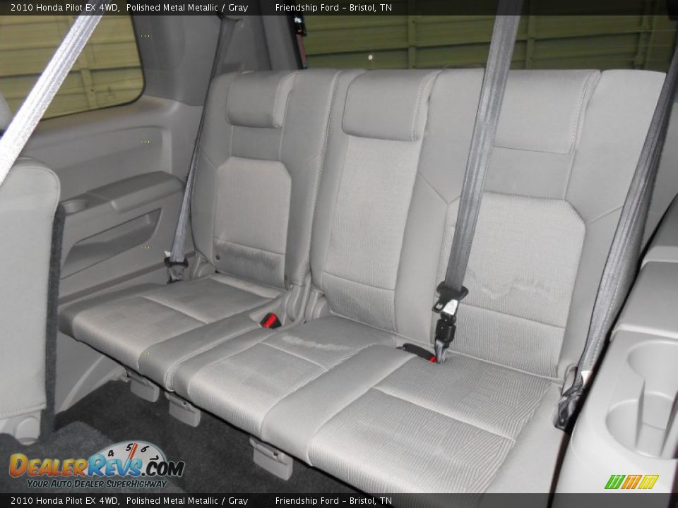 2010 Honda Pilot EX 4WD Polished Metal Metallic / Gray Photo #18