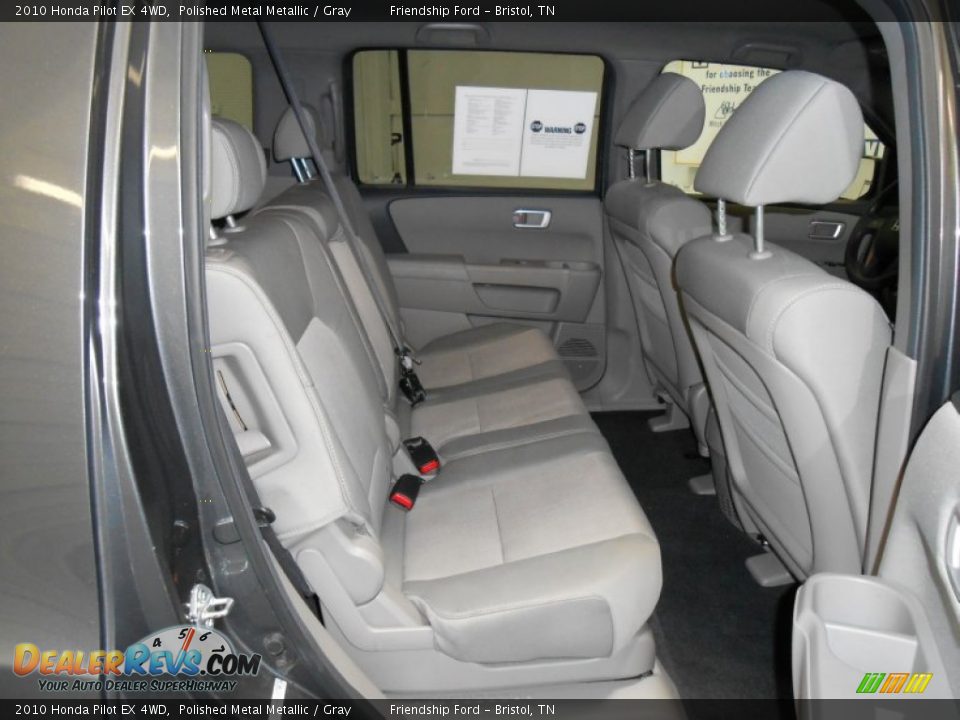 2010 Honda Pilot EX 4WD Polished Metal Metallic / Gray Photo #20