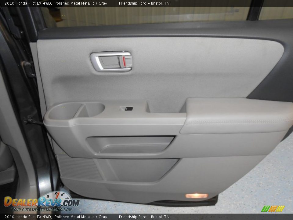 2010 Honda Pilot EX 4WD Polished Metal Metallic / Gray Photo #22