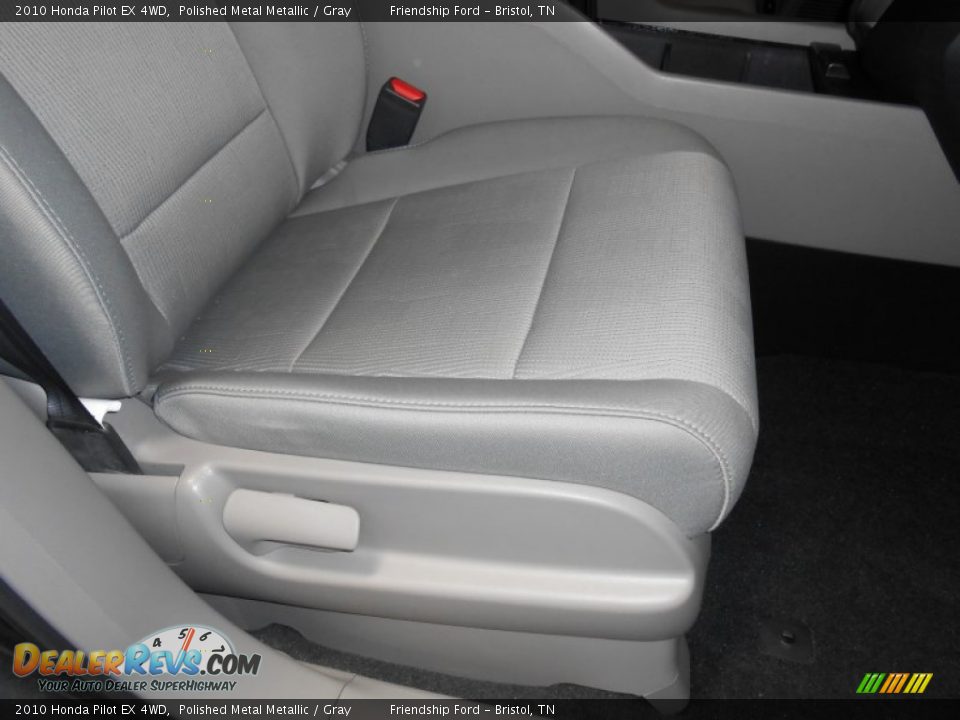 2010 Honda Pilot EX 4WD Polished Metal Metallic / Gray Photo #25