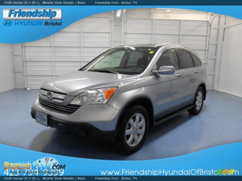 2008 Honda CR-V EX-L Whistler Silver Metallic / Black Photo #2