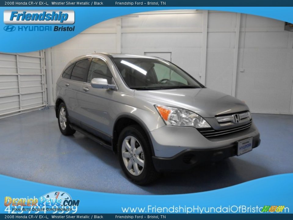 2008 Honda CR-V EX-L Whistler Silver Metallic / Black Photo #4