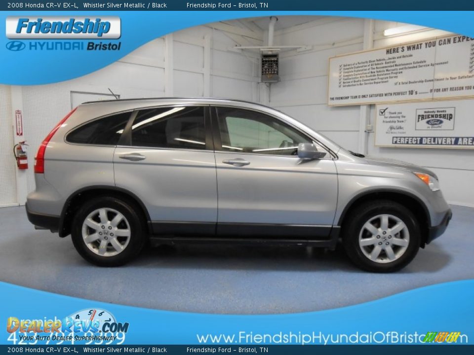 2008 Honda CR-V EX-L Whistler Silver Metallic / Black Photo #5