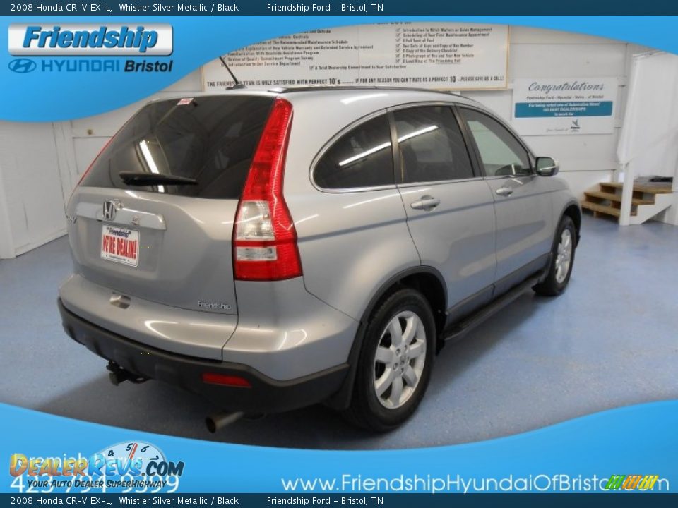 2008 Honda CR-V EX-L Whistler Silver Metallic / Black Photo #6