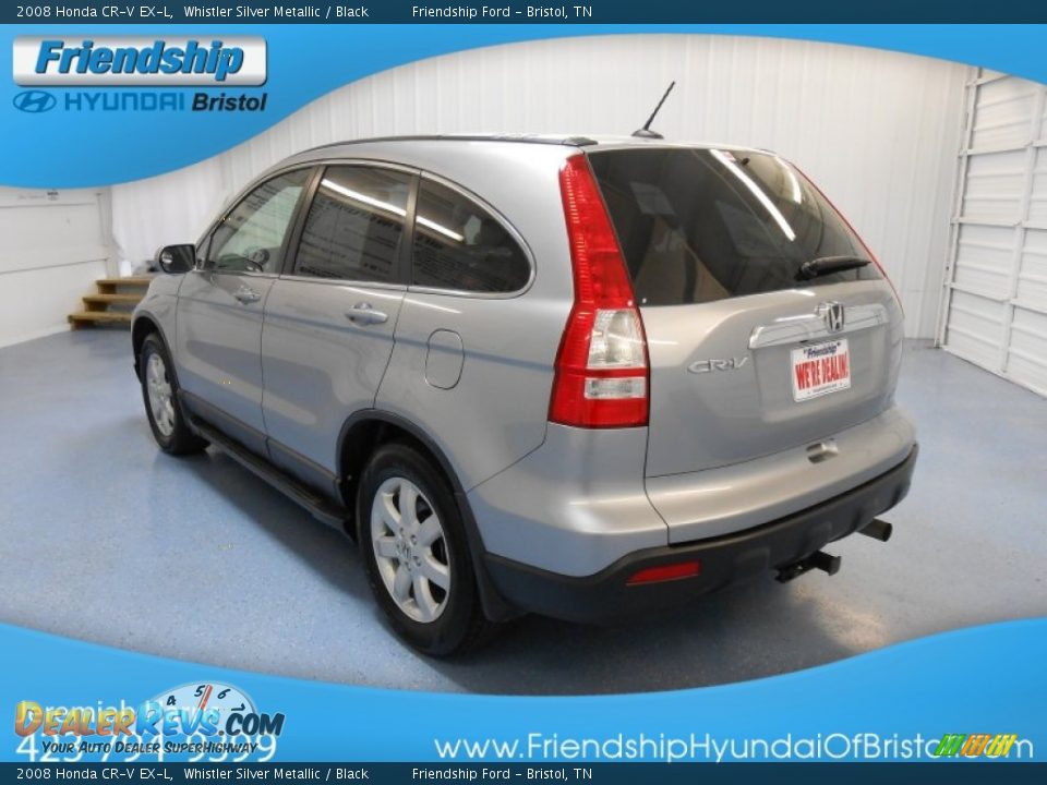 2008 Honda CR-V EX-L Whistler Silver Metallic / Black Photo #8