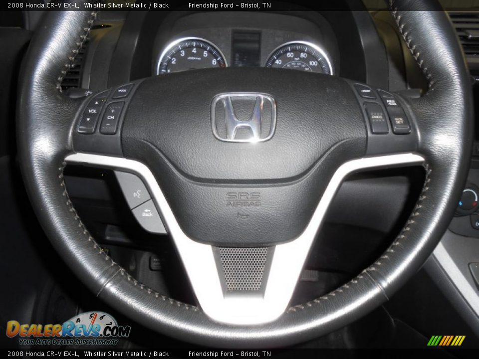 2008 Honda CR-V EX-L Whistler Silver Metallic / Black Photo #28