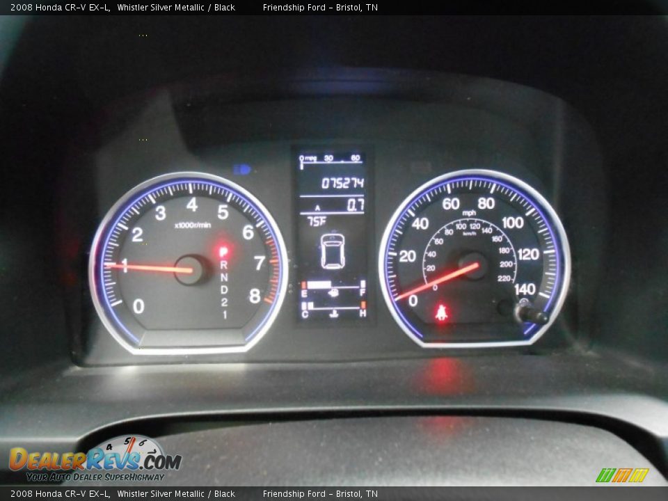 2008 Honda CR-V EX-L Whistler Silver Metallic / Black Photo #30