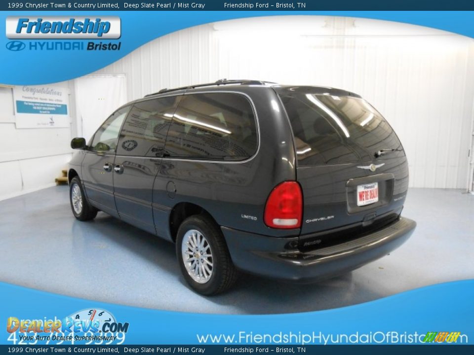 1999 Chrysler Town & Country Limited Deep Slate Pearl / Mist Gray Photo #8