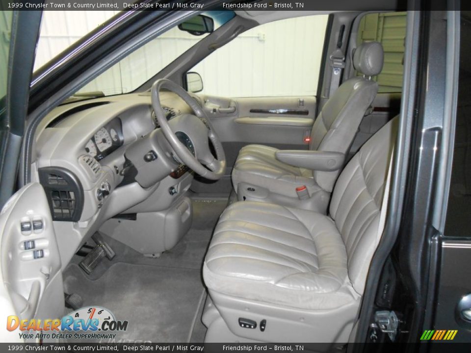 Mist Gray Interior - 1999 Chrysler Town & Country Limited Photo #11