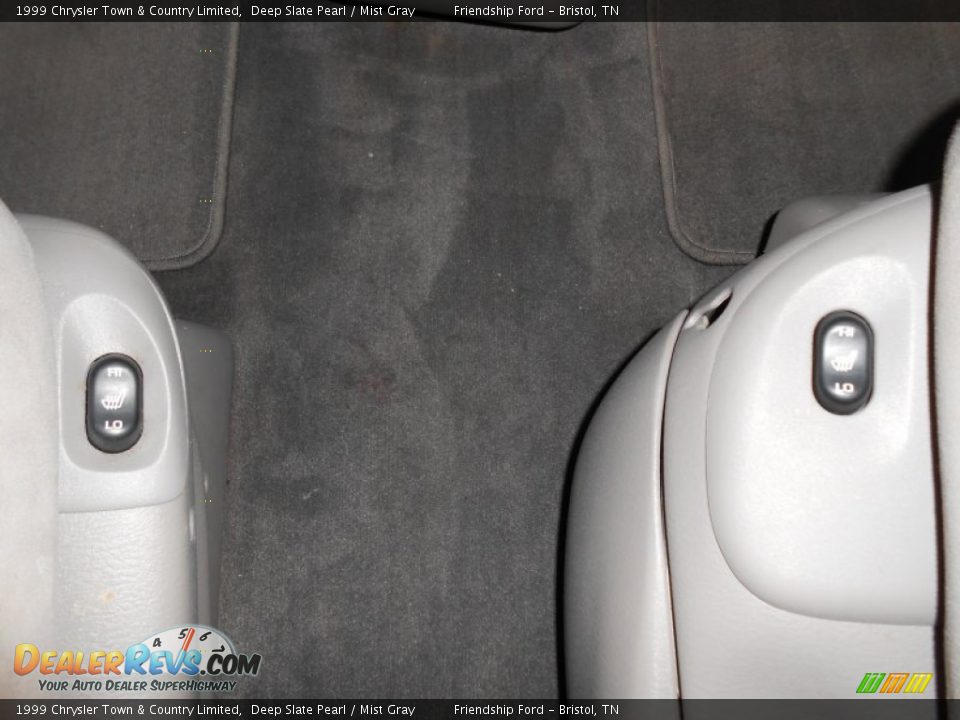 1999 Chrysler Town & Country Limited Deep Slate Pearl / Mist Gray Photo #28