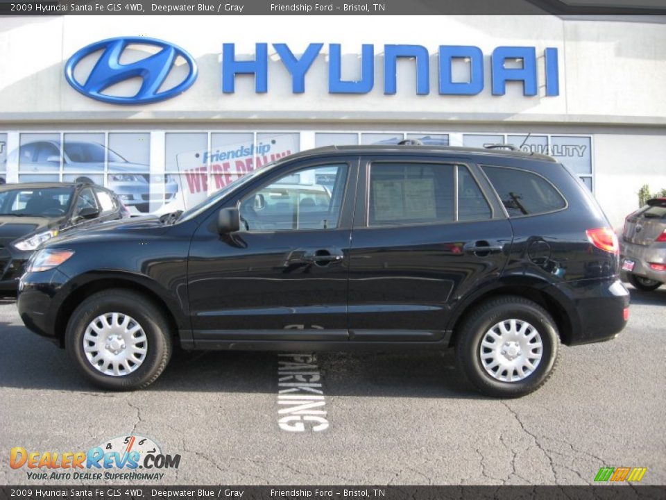 2009 Hyundai Santa Fe GLS 4WD Deepwater Blue / Gray Photo #1