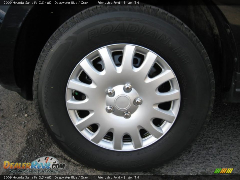 2009 Hyundai Santa Fe GLS 4WD Deepwater Blue / Gray Photo #10