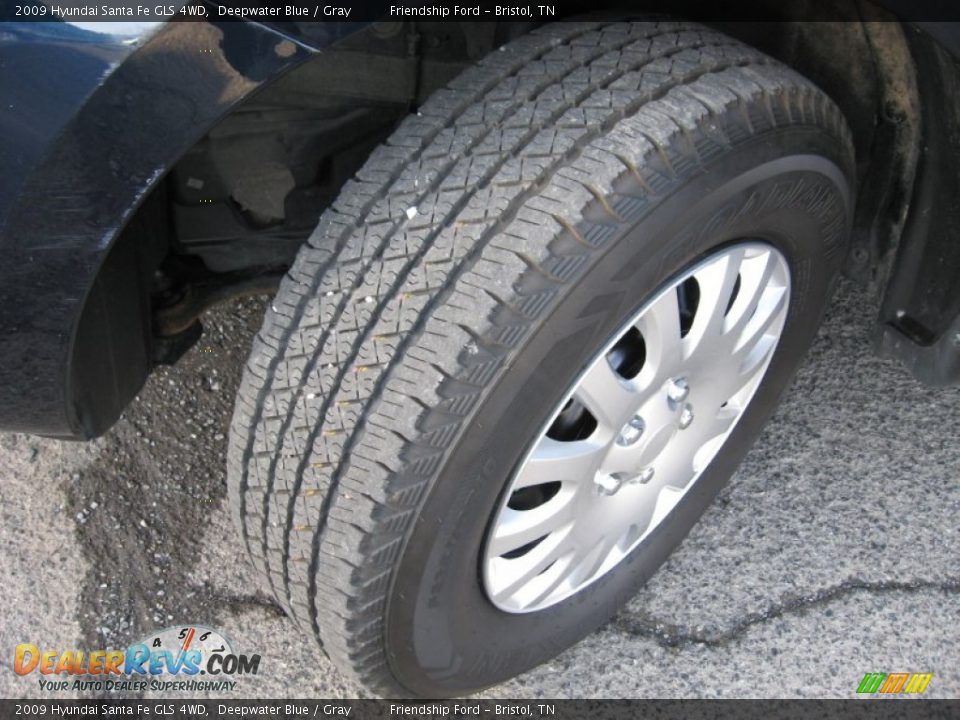 2009 Hyundai Santa Fe GLS 4WD Deepwater Blue / Gray Photo #11