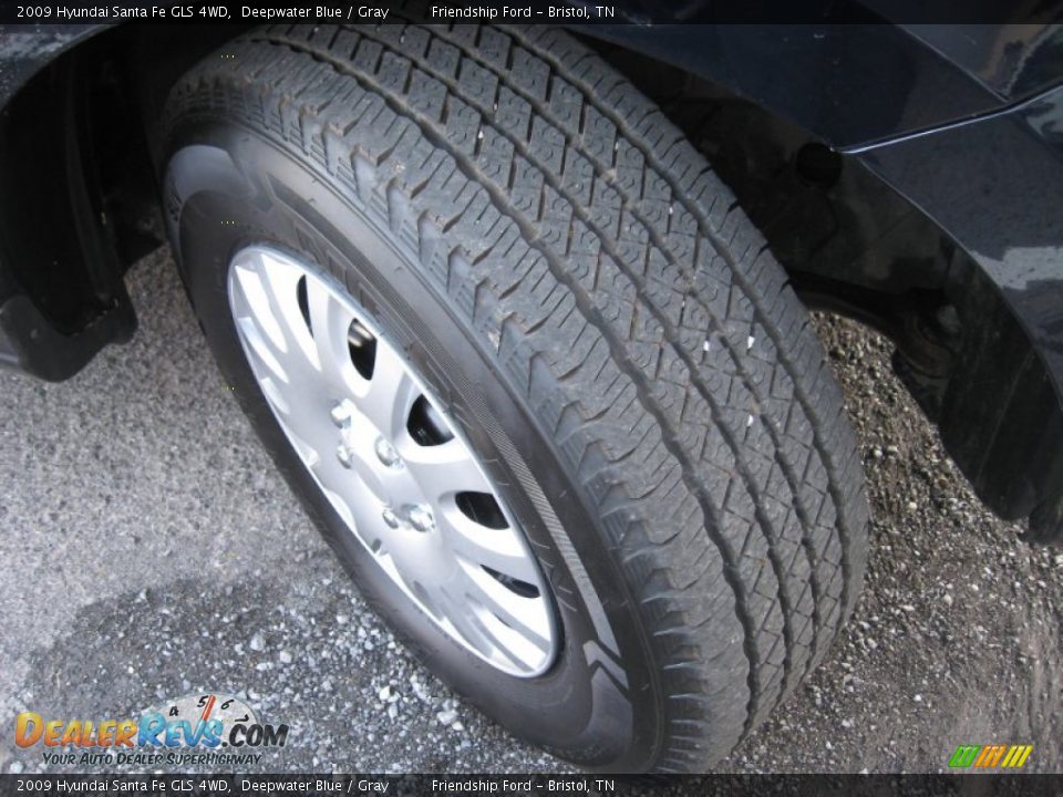 2009 Hyundai Santa Fe GLS 4WD Deepwater Blue / Gray Photo #12