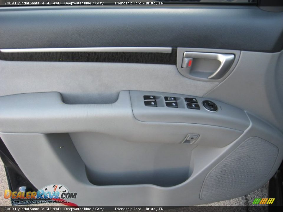 2009 Hyundai Santa Fe GLS 4WD Deepwater Blue / Gray Photo #17